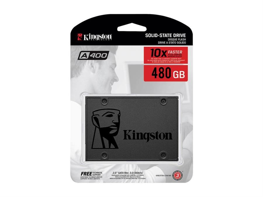 Disco Solido SSD KINGSTON 480GB A400 500MB/s