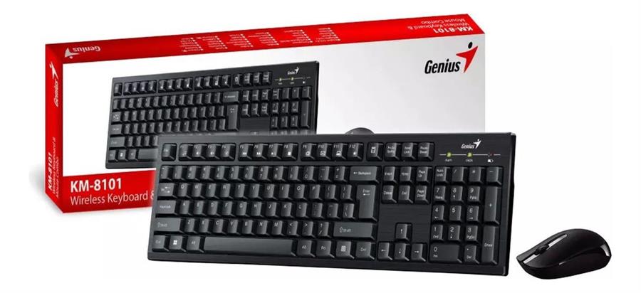 Kit Teclado Mouse Genius KM-8101 Wireless